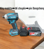 Đế chuyển chân pin máy makita  sang dùng pin dongcheng dca