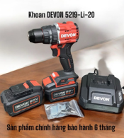 Máy khoan dùng pin 20V DEVON 5219-Li-20 chính hãng
