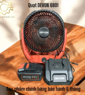 Quạt dùng pin 20V DEVON 6801-Li-20