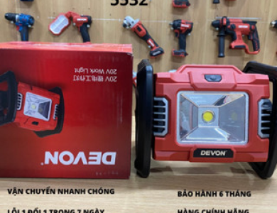 Đèn chiếu năng lượng pin 20v DEVON 5532