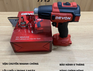 Máy khò nhiệt pin 20v DEVON 7713 li20