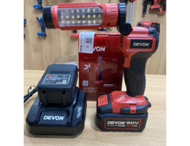 Đèn chiếu sáng thi công pin20V Devon 5521-Li-20 chính hãng