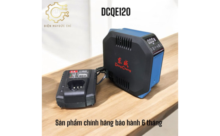 Bơm hơi dùng pin 12V Dongcheng DCQE120 chính hãng