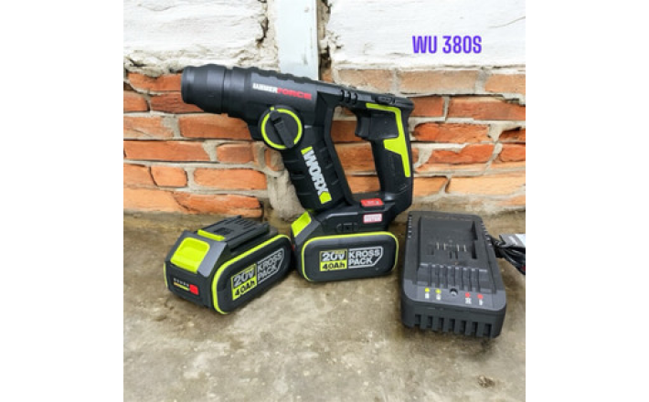 Máy khoan bê tông pin 20V WORX Green WU380S chính hãng