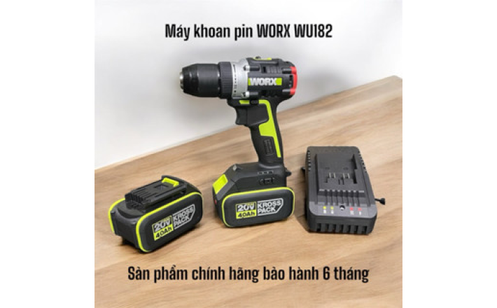 Máy khoan dùng pin 20V WORX WU182 chính hãng