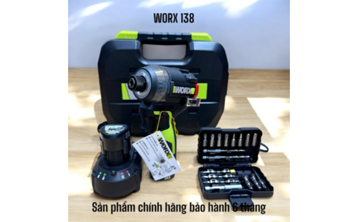 Máy chuyên vít WORX 138 búa dầu WU138