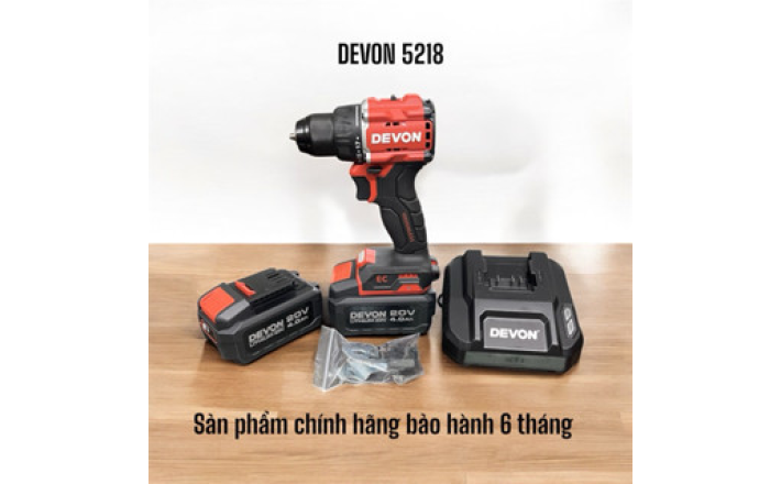 Máy khoan dùng pin 20V DEVON 5218-Li-20 chính hãng