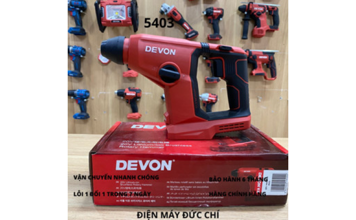 máy khoan bê tông pin20v DEVON 5403-li-20