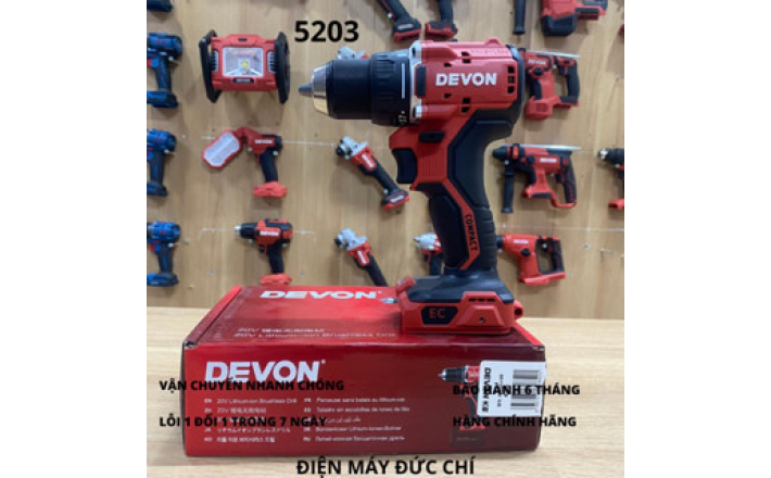 Máy khoan pin 20V nhà DEVON 5203 li-20