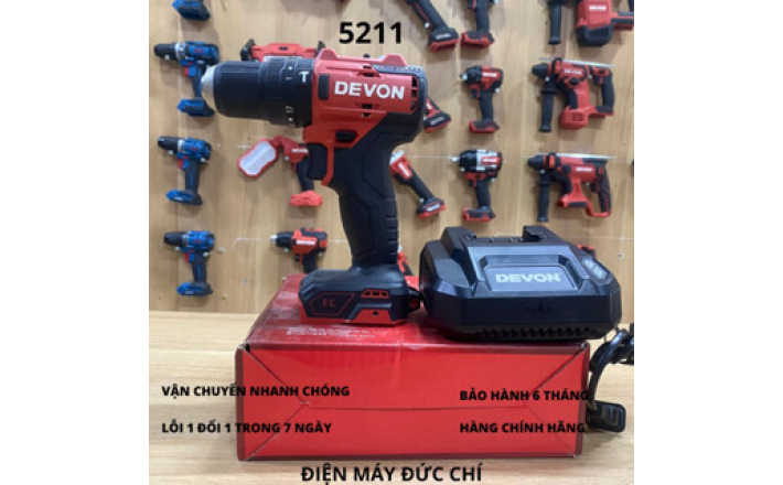 Máy khoan pin DEVON 5211-li-20
