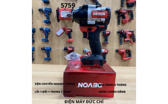 Máy siết bulong dùng pin 20V DEVON 5759-li-20