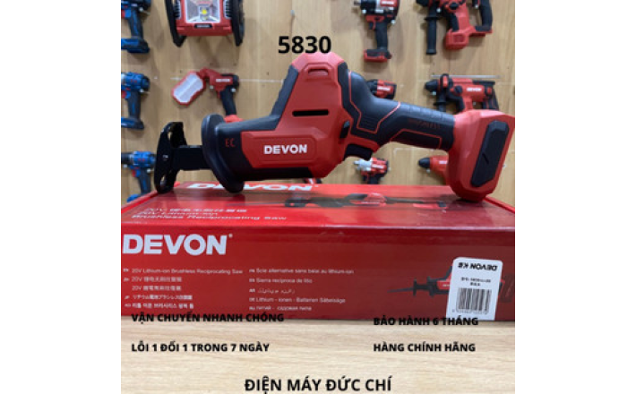 Máy cưa kiếm pin 20v DEVON 5830