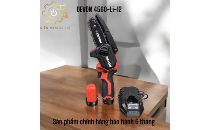 Máy cưa xích dùng pin 12V DEVON 4560