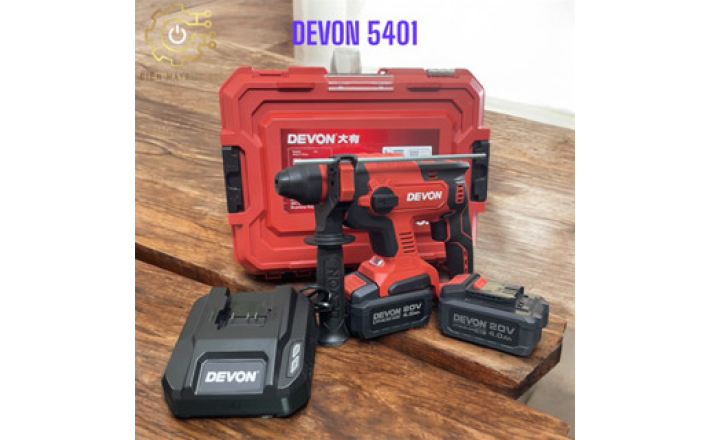 Máy khoan bê tông dùng pin 20V DEVON 5401-LI-20