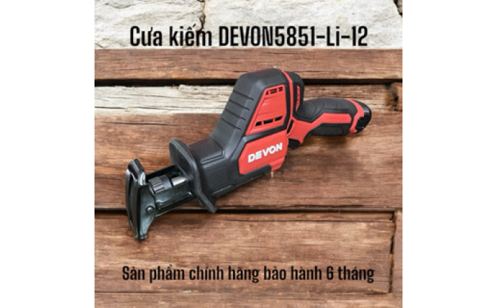 Cưa kiếm dùng pin 12V DEVON 5851-Li-12 chính hãng