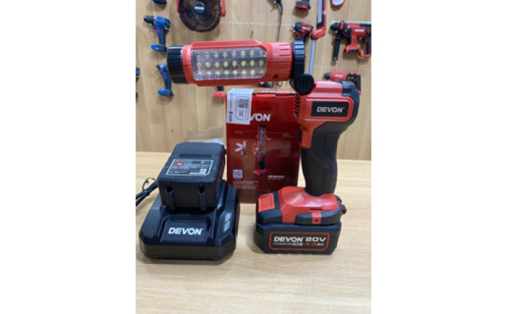 Đèn chiếu sáng thi công pin20V Devon 5521-Li-20 chính hãng
