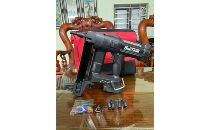 máy bắn đinh bê tông pin NAITASK black DCCN90s chính hãng