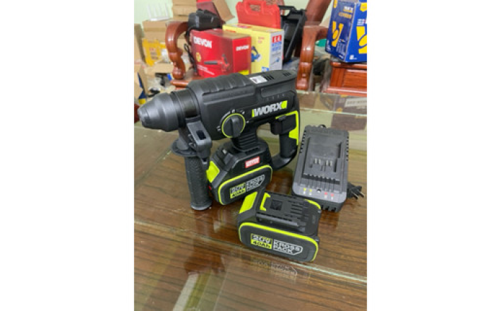 Máy khoan bê tông dùng pin 20V WORX WE381 chính hãng