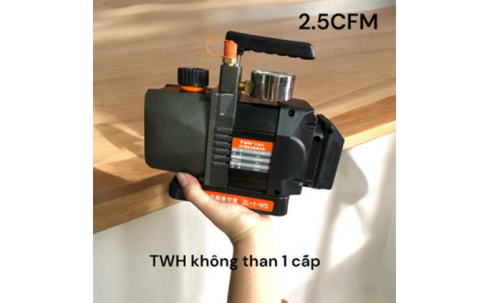 Máy hút chân không pin TWH không chổi than 1 cấp 2.5CFM