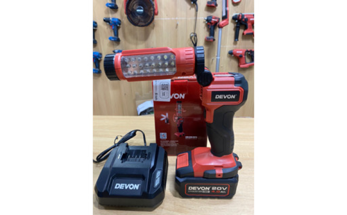 Đèn chiếu sáng thi công pin20V Devon 5521-Li-20 chính hãng