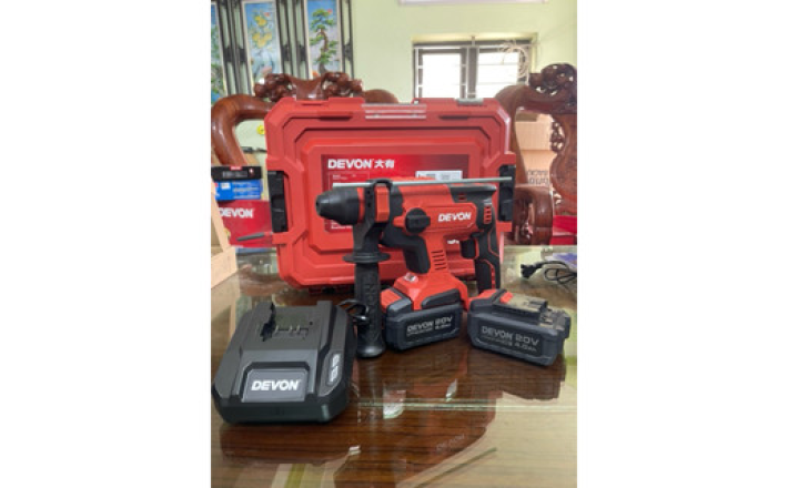 Máy khoan bê tông dùng pin 20V DEVON 5401-LI-20